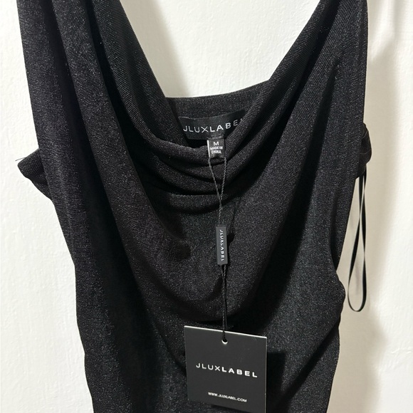 JLUXLABEL Black Cowl Neck Sleeveless Maxi Dress - Picture 6 of 10